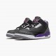 Jordan 3 Retro 'Court Purple' Black/Cement Grey/White/Court Purple