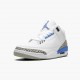Jordan 3 Retro 'Unc' White/Valor Blue/Tech Grey
