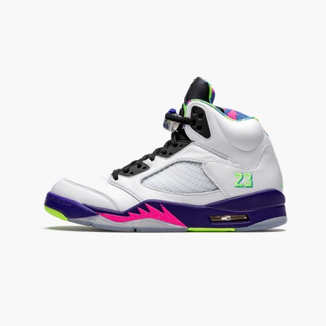 Jordan 5 Retro 'Alternate Bel-Air' White/Court Purple/Racer Pink/Ghost Green